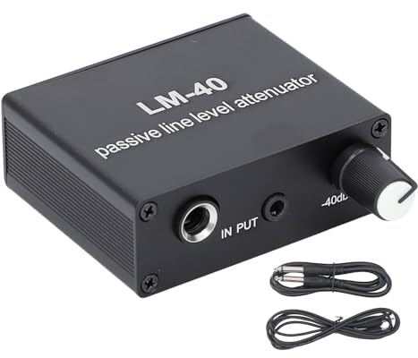 Passiv Dämpare, Ljudvolym i Aluminiumlegering Linjenivådämpare LM-40 med 6,5 Mm, 3,5 Mm Portar för Studio, Konferensrum