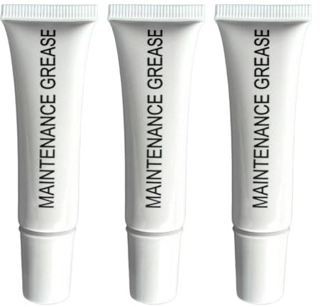 Grasa lubricante de silicona - Grasa lubricante para fontaneros de 3 piezas | Grasa lubricante de silicona para fontaneros de 10 ml | Grasa de silicona para tubos flexibles, lubricante multifuncional