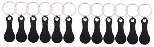 OSALADI 2 Set Gettoni Per Il Carrello Della Spesa Gettone Acciaio Shopping Cart Coin Loonie Stainless Cart Token Per Lo Shopping Di Trolly Portachiavi Con Chip Del Carrello 6 Pezzi*2