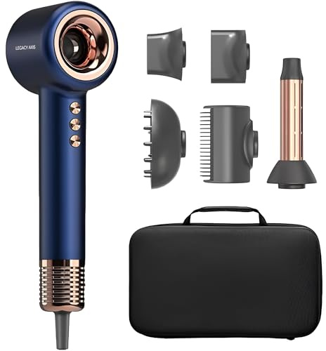 Hair Dryer- Light Weight hairdryer, Powerful Blow Dryer -High Speed Hairdryer, Professional Ionic Hair dryers, 5 Temperature Settings, Ionic Technology, 54dB Ultra-Quiet Men and Women