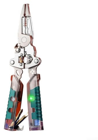 Tuvilo 20 en 1 - Alicates eléctricos plegables, pelacables, herramienta multifunción, corte de alambre, AWG 20, 4, ergonómica, compacta, para instalaciones eléctricas de coche, bricolaje