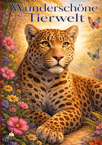 Wunderschöne Tierwelt Malbuch für Kinder ab 8 Jahren mit 50 schönen Ausmalmotiven: Detailreiche Tiermotive von Haus-, Wald-, Dschungel- und ... zum Ausmalen (Kreativer Malspaß 6 - 10 Jahre)