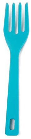 RSVP International Silicone Flexible Fork, Turquoise, 11 | Mixes Ingredients, Mashes Food, Whisks Eggs, & More | Dishwasher Safe & Heat Resistant | Baking, Serving, Mixing Made Easy