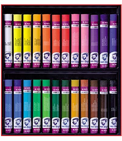 24 pzas Van Gogh Oil Pastels (Importación de Francia)