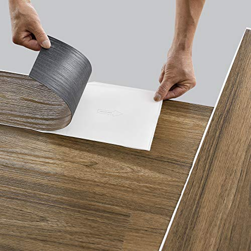 neu.holz Bodenbelag Selbstklebend 5,85 m² 'Antique Oak' Vinyl Laminat 42 rutschfeste Dekor-Dielen für Fußbodenheizung
