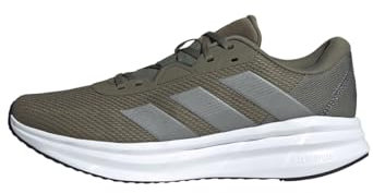 adidas Men's Galaxy 7 Running Shoes, Olive/Iron Metallic/Core Black, 8 UK