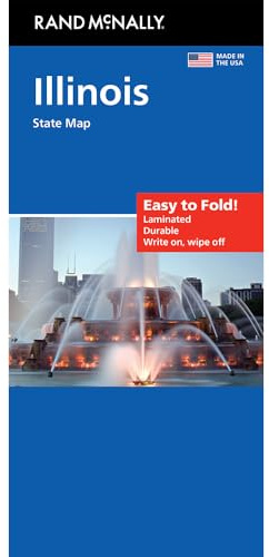 Rand McNally Easy to Fold: Illinois State Laminated Map