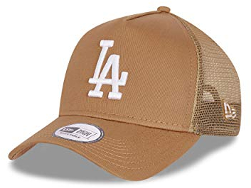 New Era Los Angeles Dodgers Cap Trucker Kappe Tonal Mesh Basecap MLB Baseball beige - One-Size