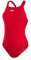 Speedo Women's Eco Endurance+ Medalist Swimsuit| Athletic Fit | Classic Design| Recycled Fabric | Chlorine Resistant | Extra Flexibility, Fed Red, 40