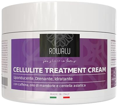 ROWALU®️ | Crema Cellulite 250 ML - Rassodante per Gambe, Pancia, Fianchi e Glutei | Drenante Forte, Contrasta la Cellulite e la Ritenzione Idrica | Made in Italy