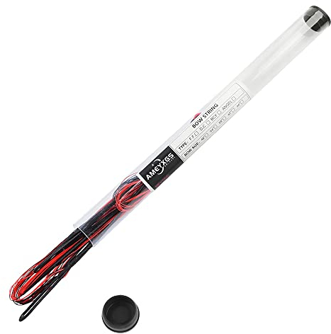 Artudatech 68 Recurvebogen Bogensehne Dacron Handgefertigte Langbogensaiten Rötlich schwarz