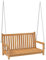 vidaXL Hollywoodschaukel Massivholz Teak 114x60x64 cm