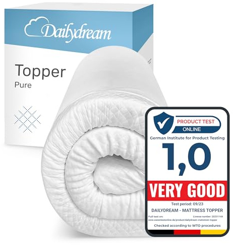 Dailydream Memory Foam Mattress Topper Single 90x190x3.5 cm