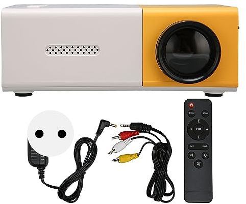 Proyector Mini Videoproyector Home Theater Multimedia 1080P, Proyector Portátil para Exteriores, Compatible con HDMI, USB, AV, TV Stick, Smartphone