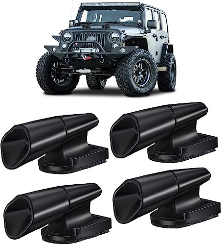 Voarge 4 Piezas Alarma de Ciervo para Coche, para Vehículos Alarma de Advertencia de Animales Pulso Ultrasónico Evita Colisiones con Ciervos (4A)