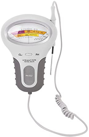 SUNGOOYUE Misuratore Digitale di qualità 'Acqua, PH e Cloro, per Analisi della Piscina, Strumento Essenziale Portatile 2 in 1 [Test 'Acqua Rapido e accurato] Piscina Spa Blu