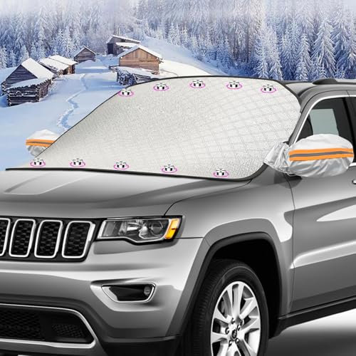 Copertura per parabrezza auto, Parasole per Parabrezza, 2025 Nuovo Ultra-spessa Parasole Parabrezza Auto Anteriore, Auto Contro i Raggi UV, Pieghevole e Portabile Copri 178 * 124 CM