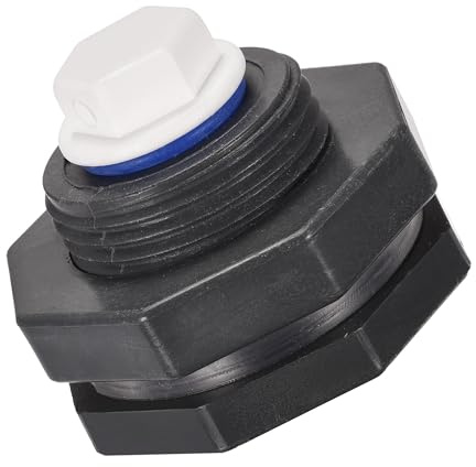 MACHSWON PVC skotttank adapter med vit pluggmontering G1/2 tråd för regntunnor vattentank akvarier dammar 1 set