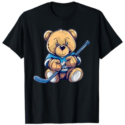 Lindo peluche de hockey sobre hielo Camiseta