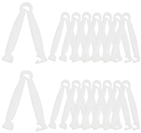 Laroal 100 st Puppy Navelsträngsklämmor Grisnavelsnöresklämma för Farm Ranch Pet Animals Whelping
