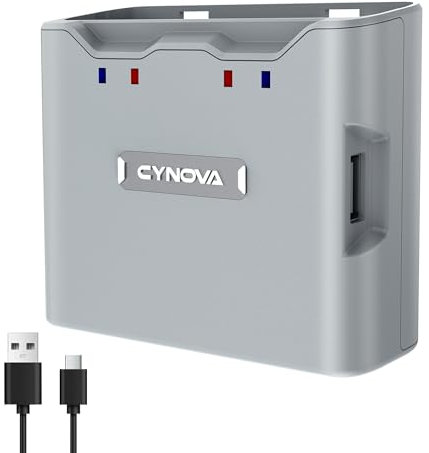 CYNOVA Mini 4K Akku ladegerät,Zweiweg-Ladestation für DJI Mini 4K Akkuladegerät Kompatibel für DJI Mini 2 mit Mavic Mini2 / Mini SE für Drone Zubehör
