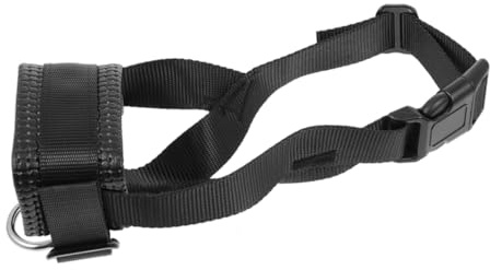 POPETPOP Justerbar Andningsbar Hundgrimma i Nylon för Små till Förhindrar Bitning Tuggande och Oönskat Ätande med Justerbara Remmar och Slitstarkt Material