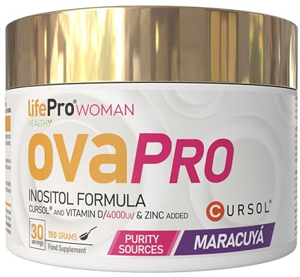 Inositol Myo & D-Chiro 3000mg – OvaPro Woman en Polvo con Vitamina D3, Zinc y Curcuma Cursol®, Equilibrio Hormonal Natural, Energía y Bienestar Femenino, Fórmula Suave Sin Sobrecargar el Organismo