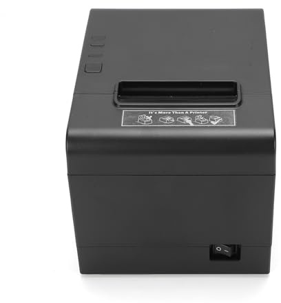 Bisofice Bondrucker 80mm Thermobondrucker Belegdrucker POS Drucker unterstützt automatisches Schneiden, ESC/POS, (260 mm/s, USB +WiFi)