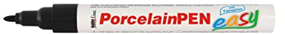 KREUL 16134 - Porcelain Marker fine Schwarz, für Kinder entwickelter Porzellanmalstift, ohne Schütteln und Pumpen sofort los malen