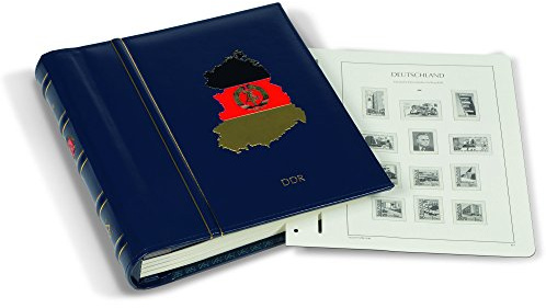 Leuchtturm SF DDR 1980-1990 - Album per francobolli Perfect DP, design classico, colore: Blu