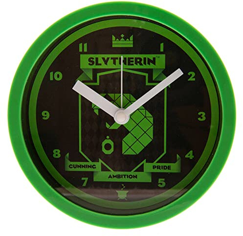 Pyramid International HARRY POTTER Alarm Clock (Slytherin Modernist) 12cm diameter - Official Merchandise