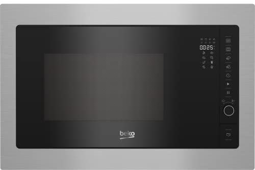 Beko 900W 25 Litre Built In Microwave and Grill - Stainless Steel