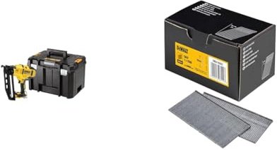 DeWalt Cloueur de Finition XR 18V - DCN660NT-XJ - Cloueur sans Fil avec Coffret TSTAK - 16 Ga & DNBA1650GZ - Boîte de 2500 clous de 50 mm Gris, Taille VZ 50mm