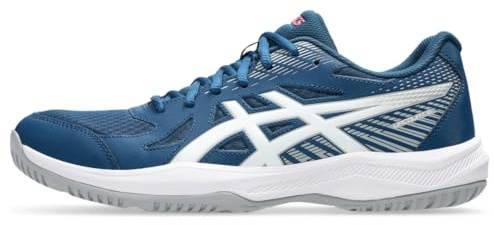 ASICS Men's Upcourt 6 Volleyball Shoes, 9.5, MAKO Blue/White