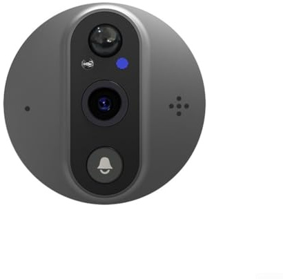 Smart Door Peephole Camera WiFi 1080P HD Digital Viewer with Motion Sensor PIR Detection Visual Doorbell Two Way Communication for Front Door Security