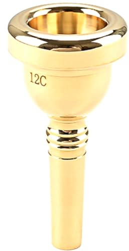 LALADEFIEE Bocchino Resistente Liscia in Tromba Superficie 12c per Metallo Oro Pratica All'usura, Accessorio della Musicale