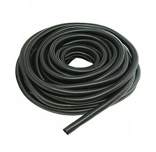Mintice™ Svart 25 mm bredd delad vävtråd flexibel slangledning slangskydd bil 6 m längd