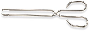 Cuydesa Tenacilla para asados Palas estrechas, Acero Inoxidable, 33 x 0,8 x 8,2 cm