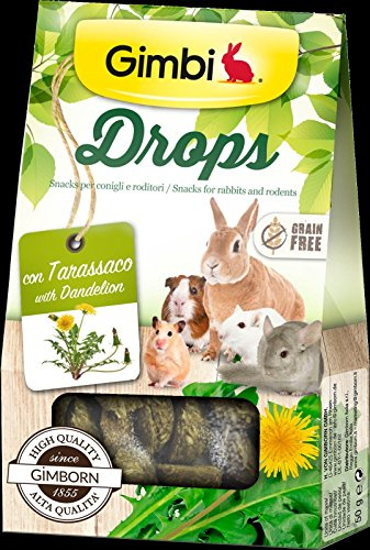 Gimbi Drops with Dandelion Snack for Rodents Without Cereals 50g