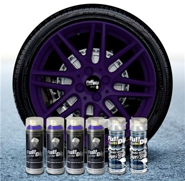 Fälgfolieset med 6 full dip violett glänsande