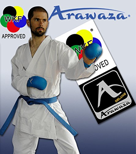 ARAWAZA - NEW KUMITE DELUXE Lightweight Karate Suit Gi MARTIAL ARTS 8oz WKF APPROVED (4/170)