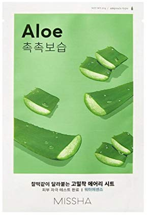 MISSHA Airy Fit Sheet Mask (Aloe), 19 ml
