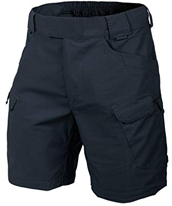 Helikon-Tex Pantalones cortos tácticos para hombre, para uso militar, senderismo y caza, Azul marino, Medium