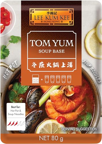 Lee Kum Kee Convenient Sachet Sauces Hot Pot Soup Base Tom Yum Flavour 80g