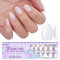 BTArtbox Extra Short Mandel Nageltips 150 Stück Soft Gel Full Cover Nail Tips, XCOATTIPS with Tip Primer Cover, White Press On Nails Nägel Tips für Nail Extensions Nail Art