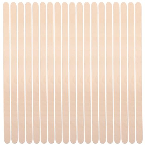 Beavorty 100 Pièces Bâtons De Cire En Bois Spatules D’Épilation À La Cire Pour Visage Et Corps Applicateur À Bord Arrondi Pour Sourcils Usage Maison Et Salon