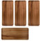MEIDIV 4pcs Wooden Serving Tray, 36x14x1.5CM Serving Platter with Raised Edge, Wood Serving Boards for Food Serving, Acacia Wood Tray for Snack Breakfast Sushi Coffee Tea Appetizer