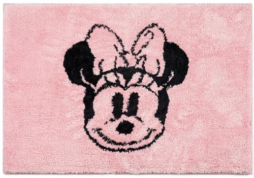 Jay Franco Disney Minnie Mouse Kids Bath Rug - Soft, Non-Slip, Machine Washable, Pink Bathroom Mat 20 x 30