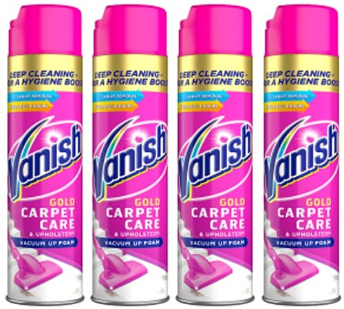 Vanish Powerfoam - Limpiador de alfombras (600 ml, 4 unidades)