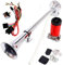 YIYDA Air Horn 12 V, 150 dB,Autohupe，Doppel-Drucklufthorn, 45 cm, Chrom/Zink, mit Kompressor, für alle Fahrzeuge, Lkws, Züge, Boote und Transporter mit 12-V-Anschluss
